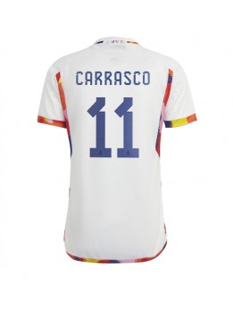 Moški Nogometna dresi replika Belgija Yannick Carrasco #11 Gostujoči SP 2022 Kratek rokav